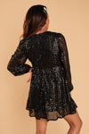 Mia Sequin Dress in Black