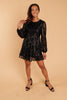 Mia Sequin Dress in Black