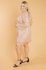 Mia Sequin Dress in Rose Gold