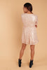Mia Sequin Dress in Rose Gold