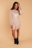 Mia Sequin Dress in Rose Gold