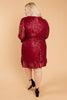 Mia Sequin Dress in Wine