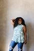 Moody Sage Thermal Tie Dye Top