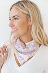 Moon & Star Print Scarf Pink