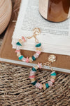 Multi Color Beaded Hoop