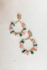 Multi Color Beaded Hoop