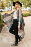 Nacho Basic Poncho in Light Gray
