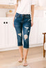 New Directions Distressed Capris