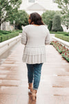 Nicely Done Tiered Top in Gray