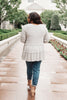 Nicely Done Tiered Top in Gray