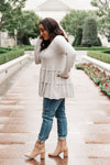 Nicely Done Tiered Top in Gray