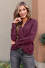 Office Miss Top in Burgundy