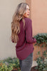 Office Miss Top in Burgundy