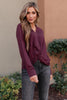 Office Miss Top in Burgundy