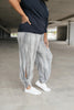 On The Run Gray Streak Pants