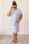 Parallel Lines Tie Dye Dress