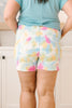 Pastel Tie Dye Cutoff Shorts
