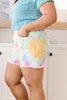 Pastel Tie Dye Cutoff Shorts