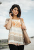 Patchwork Stripes Crochet Trim Top