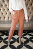 Peighton Paper Bag Pants in Camel