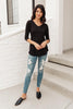 Perfect V Neck in Black