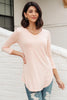 Perfect V Neck in Blush