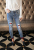 Plaid Peek-A-Boo Jeans