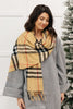 Plaid Winter Scarf In Beige