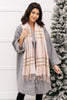 Plaid Winter Scarf In Pink
