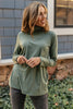 Plain Jane Turtle Neck Top in Cargo