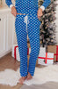 Polka Dot Joy Bottoms in Royal
