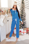 Polka Dot Joy Bottoms in Royal