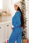 Polka Dot Joy Top in Royal