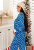 Polka Dot Joy Top in Royal