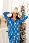 Polka Dot Joy Top in Royal