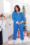 Polka Dot Joy Top in Royal