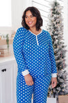 Polka Dot Joy Top in Royal