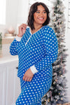 Polka Dot Joy Top in Royal