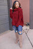 Popcorn And A Movie Sweater in Tomato