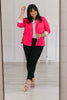 Pop of Polka Pink Blazer