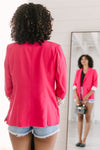 Pop of Polka Pink Blazer