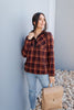 Pretty Plaid Half Zip Pullover