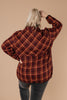 Pretty Plaid Half Zip Pullover
