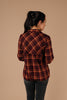 Pretty Plaid Half Zip Pullover