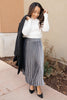 Pretty Pleats Platinum Skirt