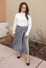 Pretty Pleats Platinum Skirt