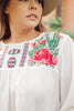 Prickly Business Embroidered Top In White