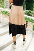 Province Pleated Skirt In Taupe
