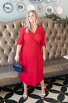 Reckless Abandon Dress In Red