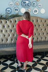 Reckless Abandon Dress In Red